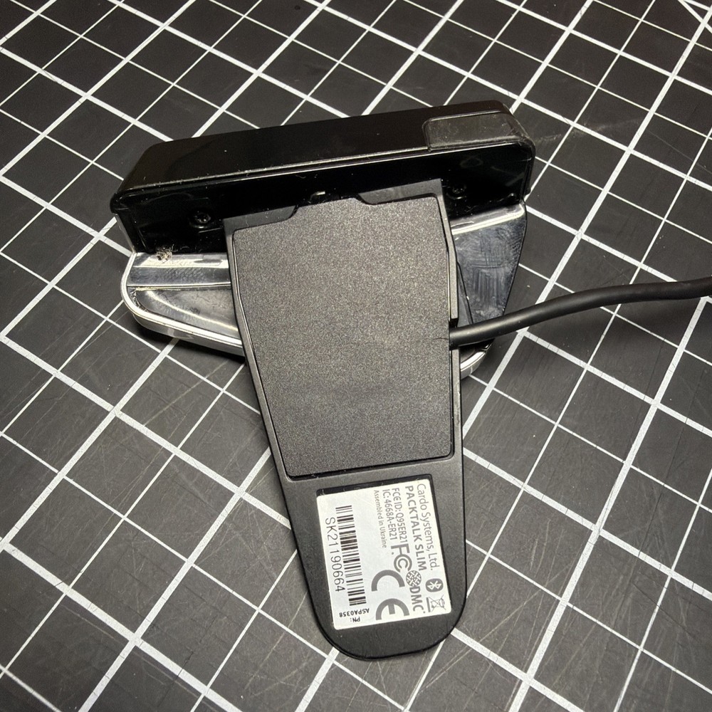 Cardo Packtalk Slim Motorcycle Bluetooth Communication System Headset