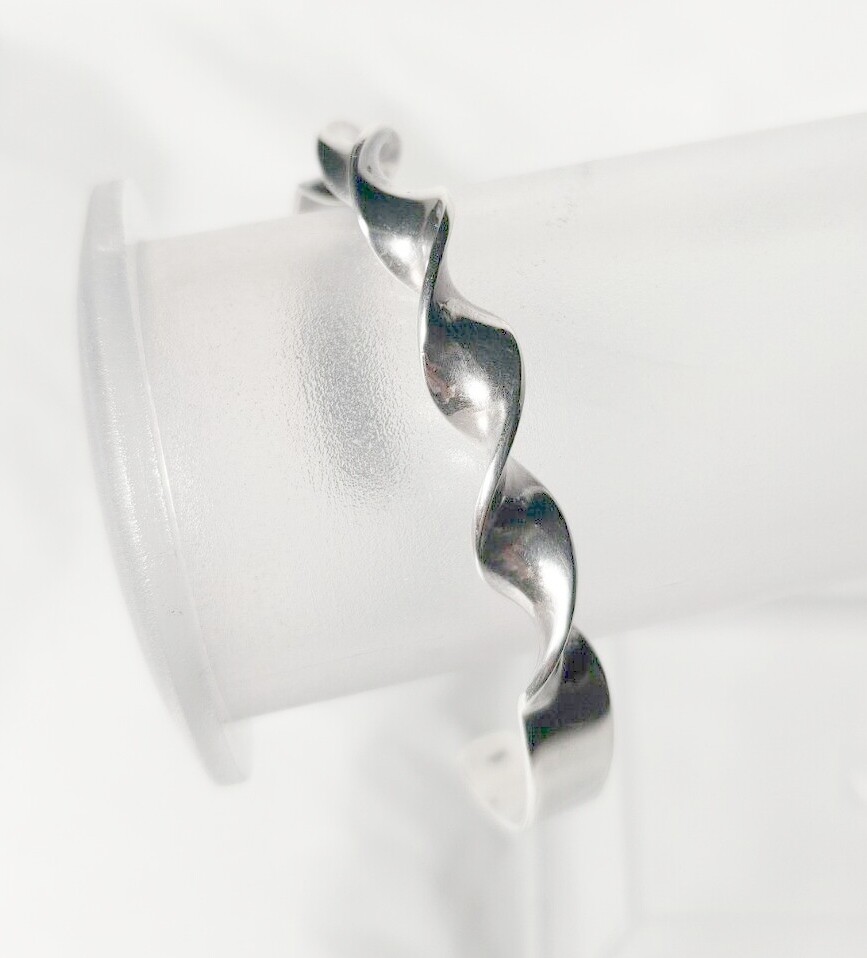 Sterling silver bracelet or cuff, twitch design