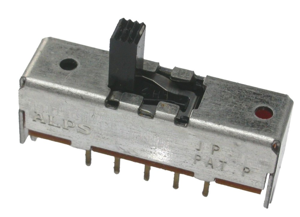 SSSSY0-2-3; ALPS slide switch, 3 position 2 pole