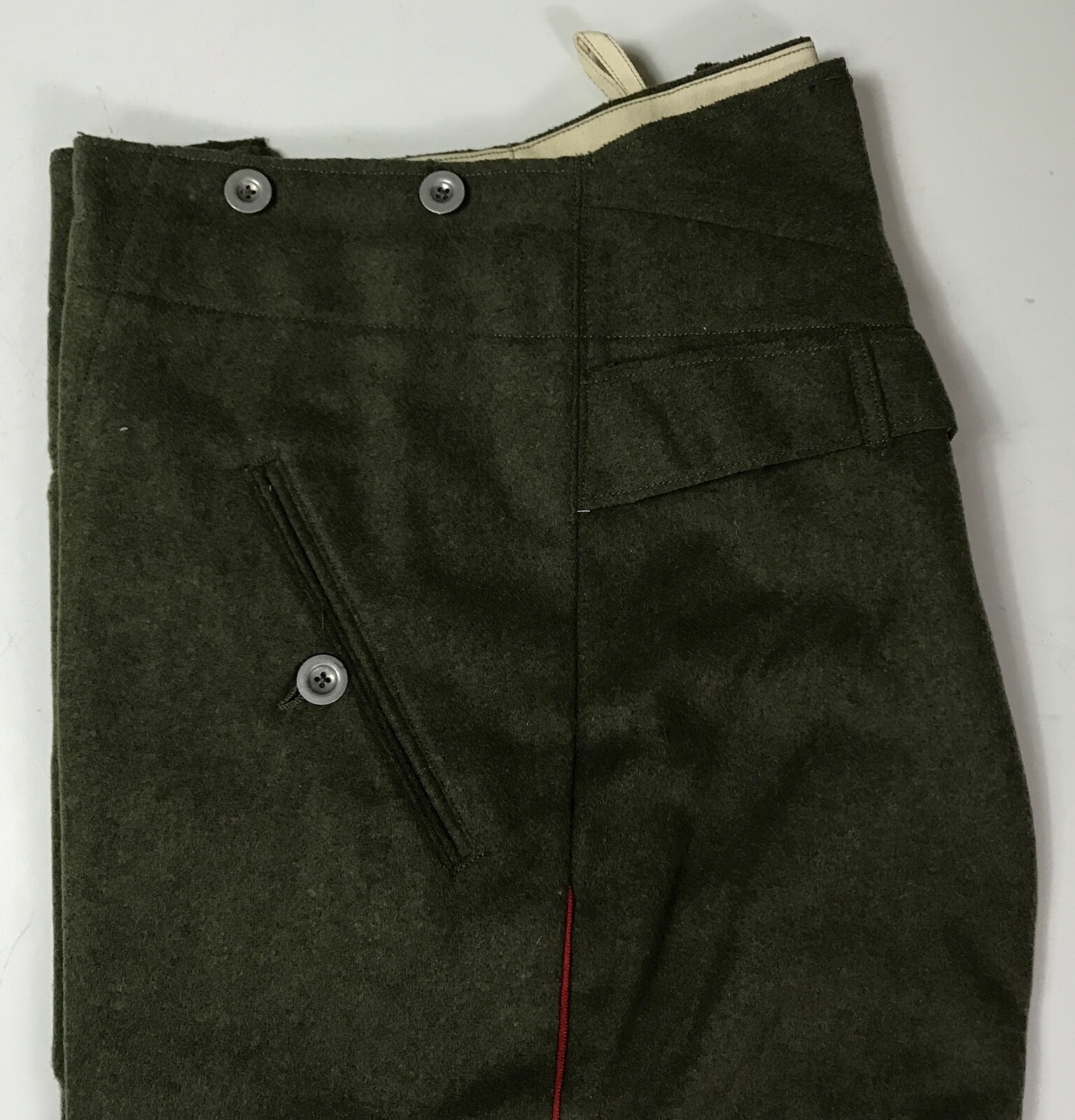 WWI GERMAN M1907 INFANTRY FIELD GREY WOOL TROUSERS-XLARGE 38 WAIST