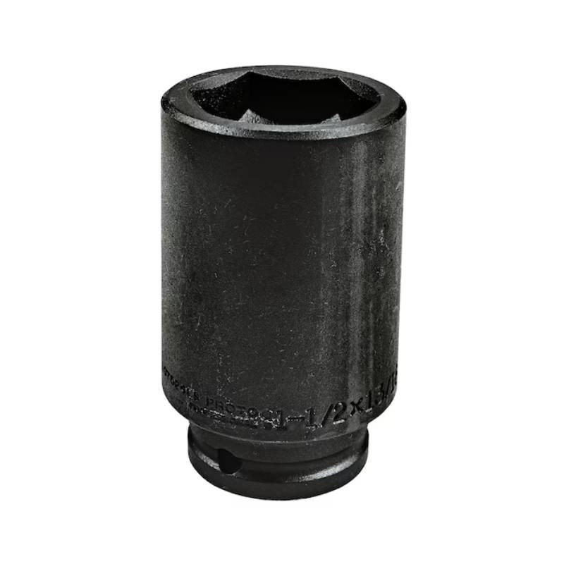 1-1/2" 6-Point Deep Length Thin Wall Impact Socket 3/4" Drive