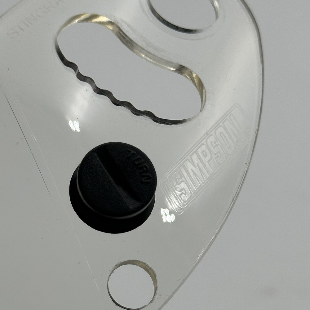 Simpson Racing StingRay Helmet Shield Clear Pre Owned