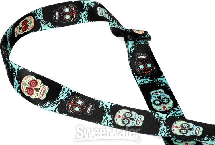 Lock-It Straps Plush Poly Strap - Sugar Skull