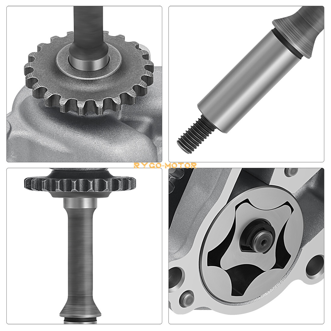 Oil Pump Cover & Rotor & Shaft for Kawasaki Brute Force 650 750 4x4 4x4i 2005-24