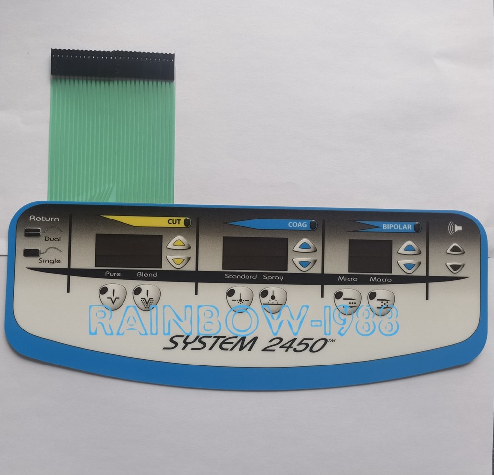 Replace for CONMED SYS-2450 membrane switch button panel Button film keypad pane