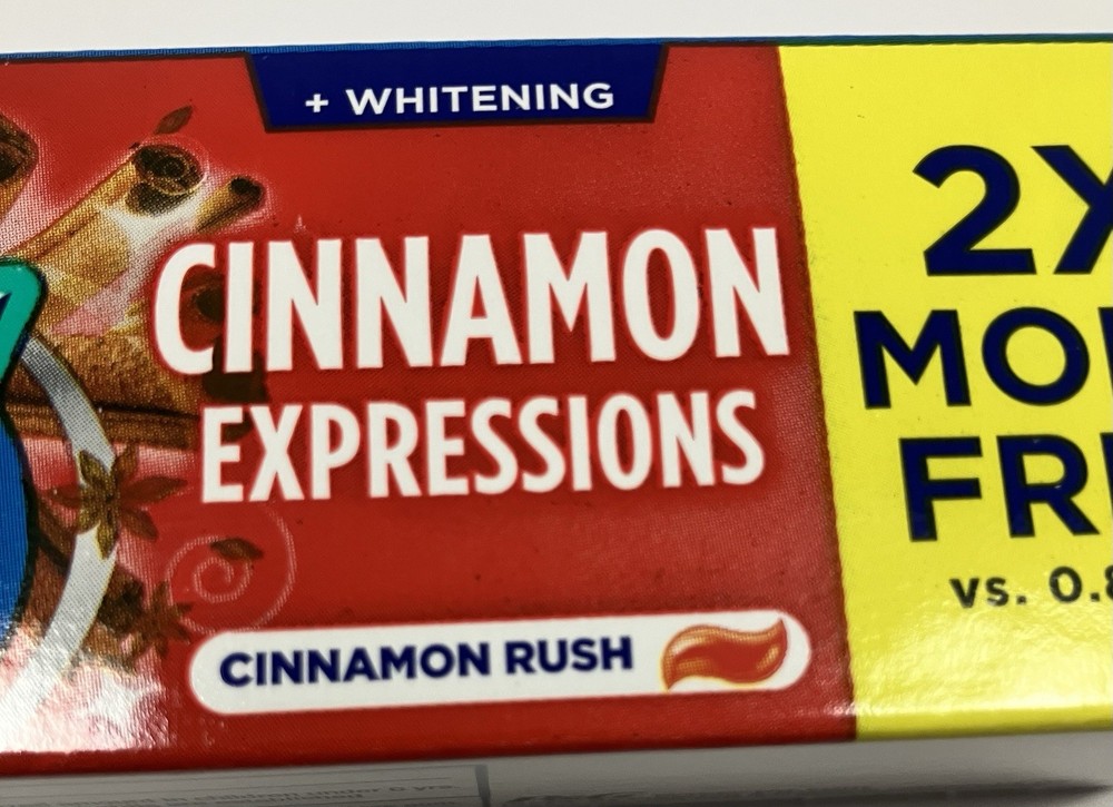 Crest Plus Cinnamon Expressions Cinnamon Rush 2.3 oz 3 Pack Fluoride Toothpaste
