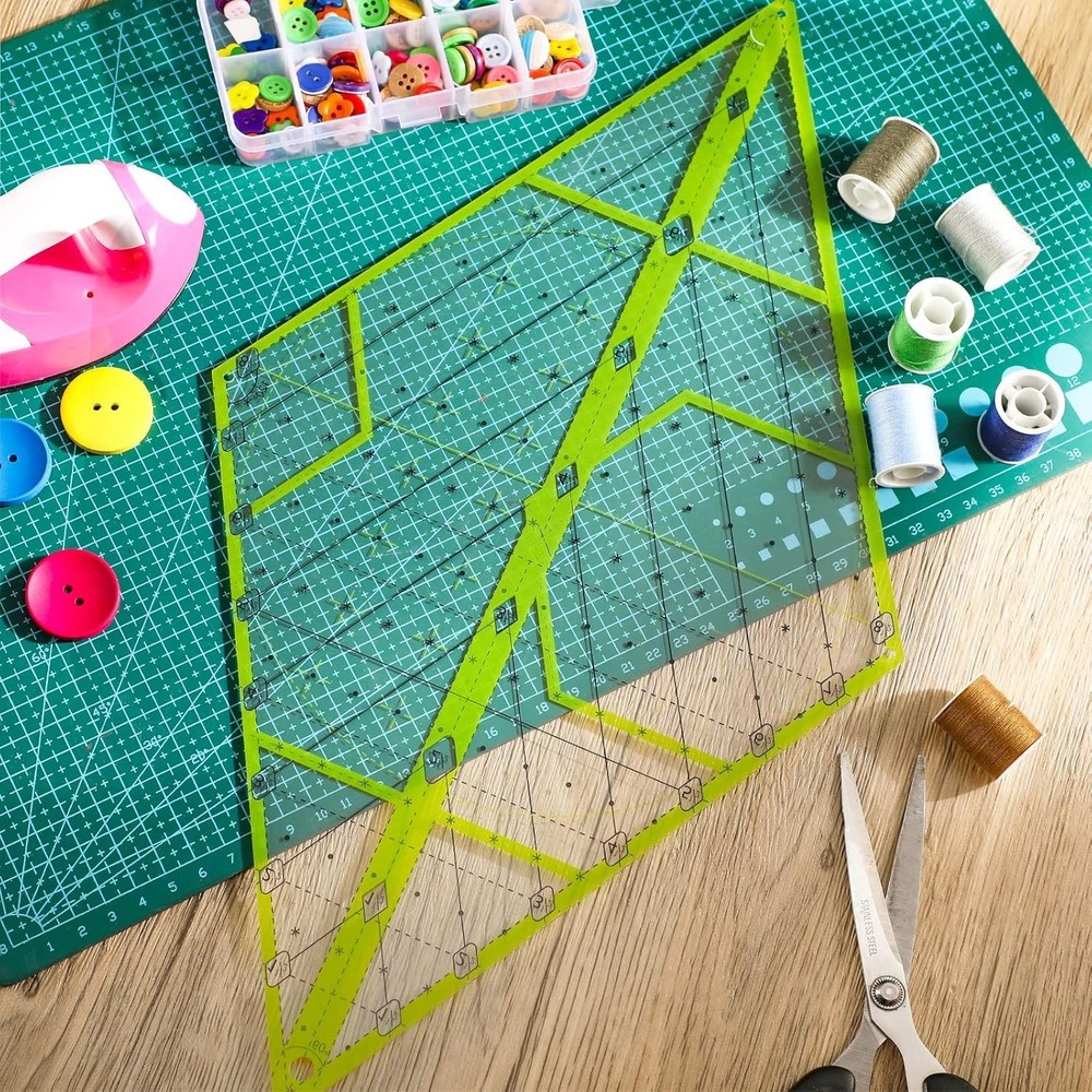 60 Degree Diamond Ruler Acrylic Patch Templates 60 Degree Triangle Ruler for ...