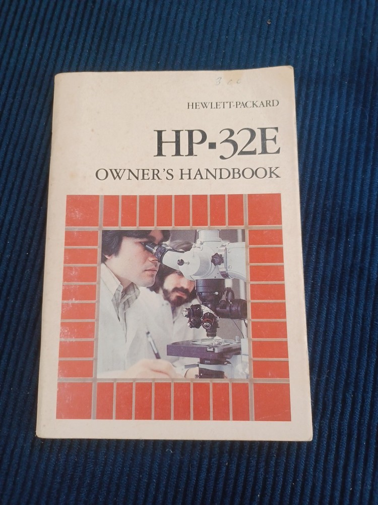 HP-32E Owner’s Handbook