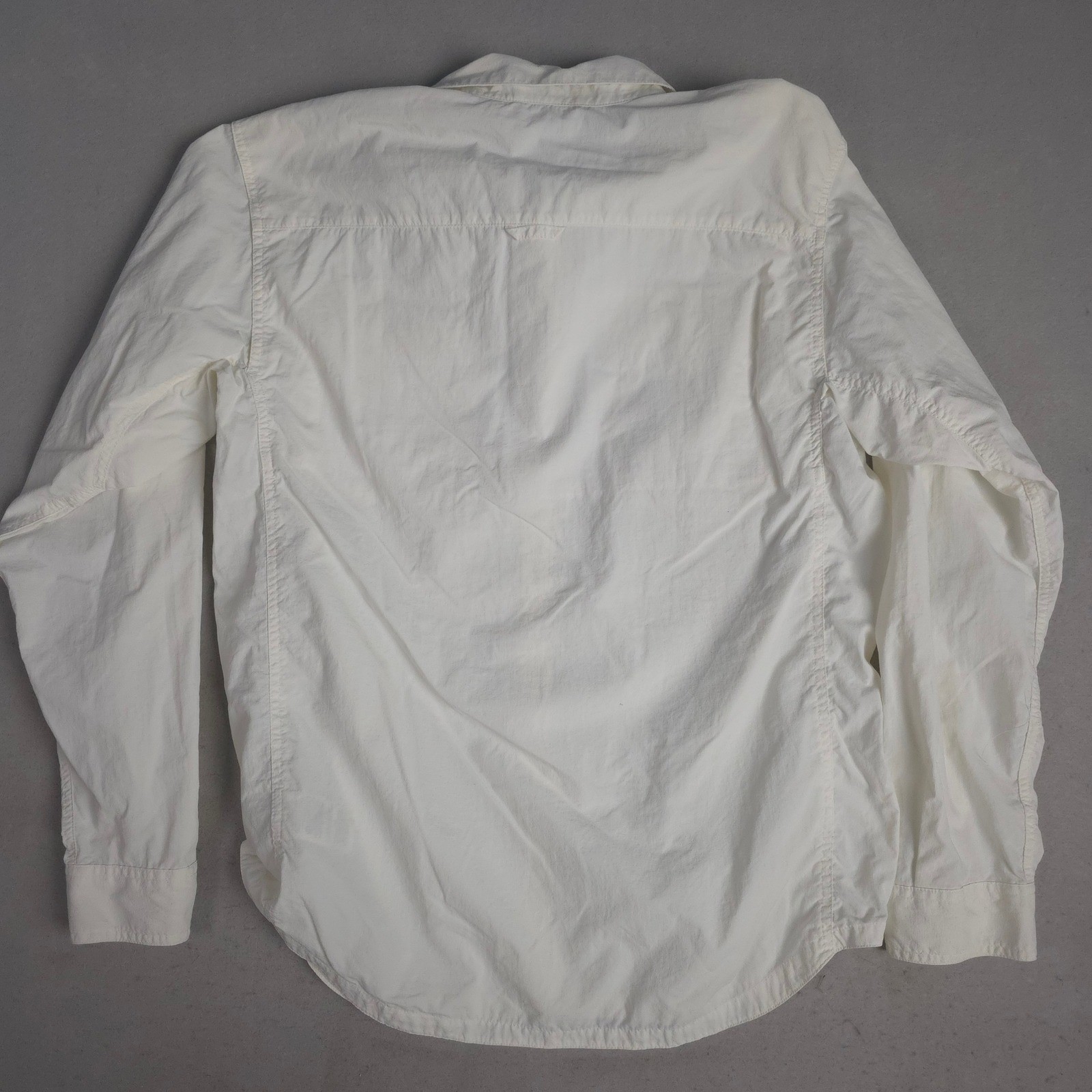 Columbia Titanium Omni Dry Long Sleeve Button Shirt Men L Beige Fishing Hiking