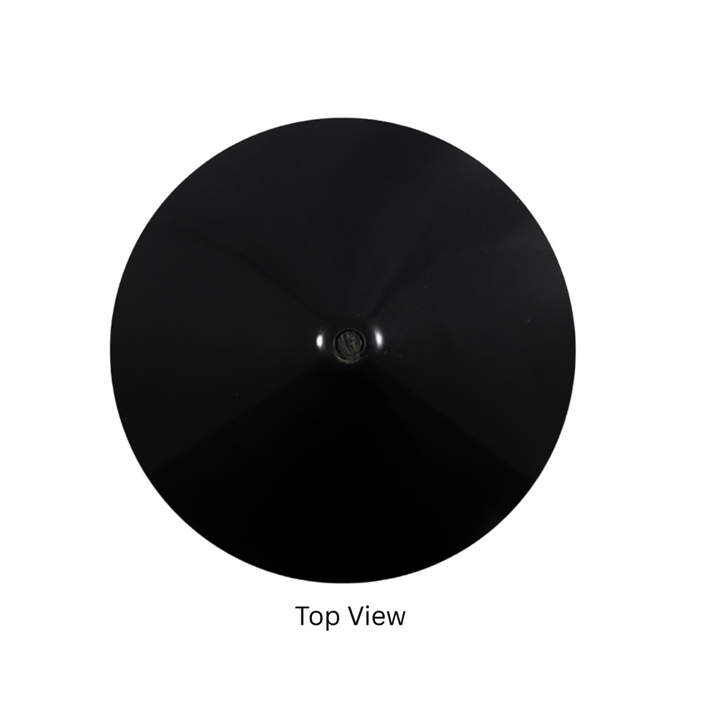 9.5 in. Round Cone Piling Cap - Black