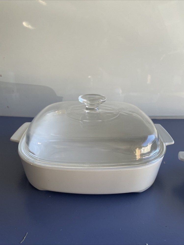 Corning Ware Ceramic Dish Lot 2 Pieces Casserole Serving