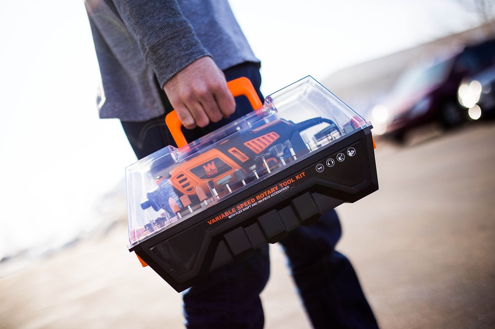 ROTARY TOOL SET Variable Speed with 190-Piece Accessories, Flex Shaft