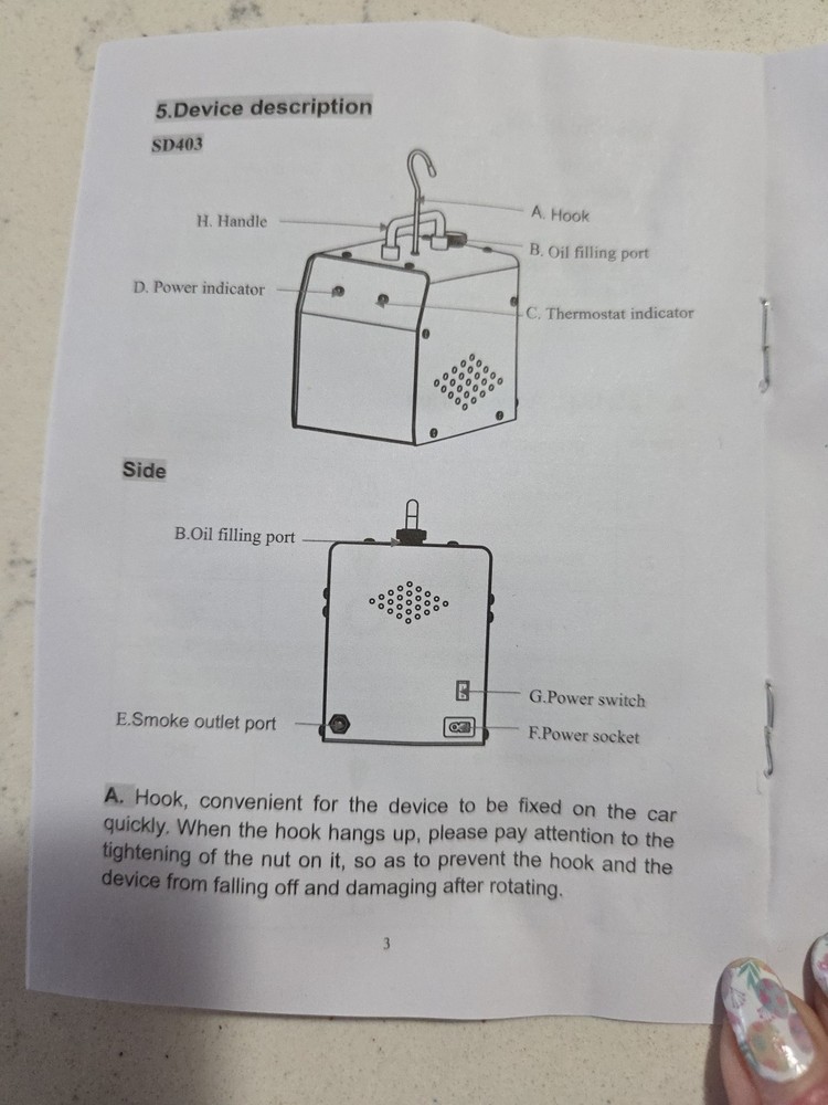 Smoke Leak Detector SD403 G. W.