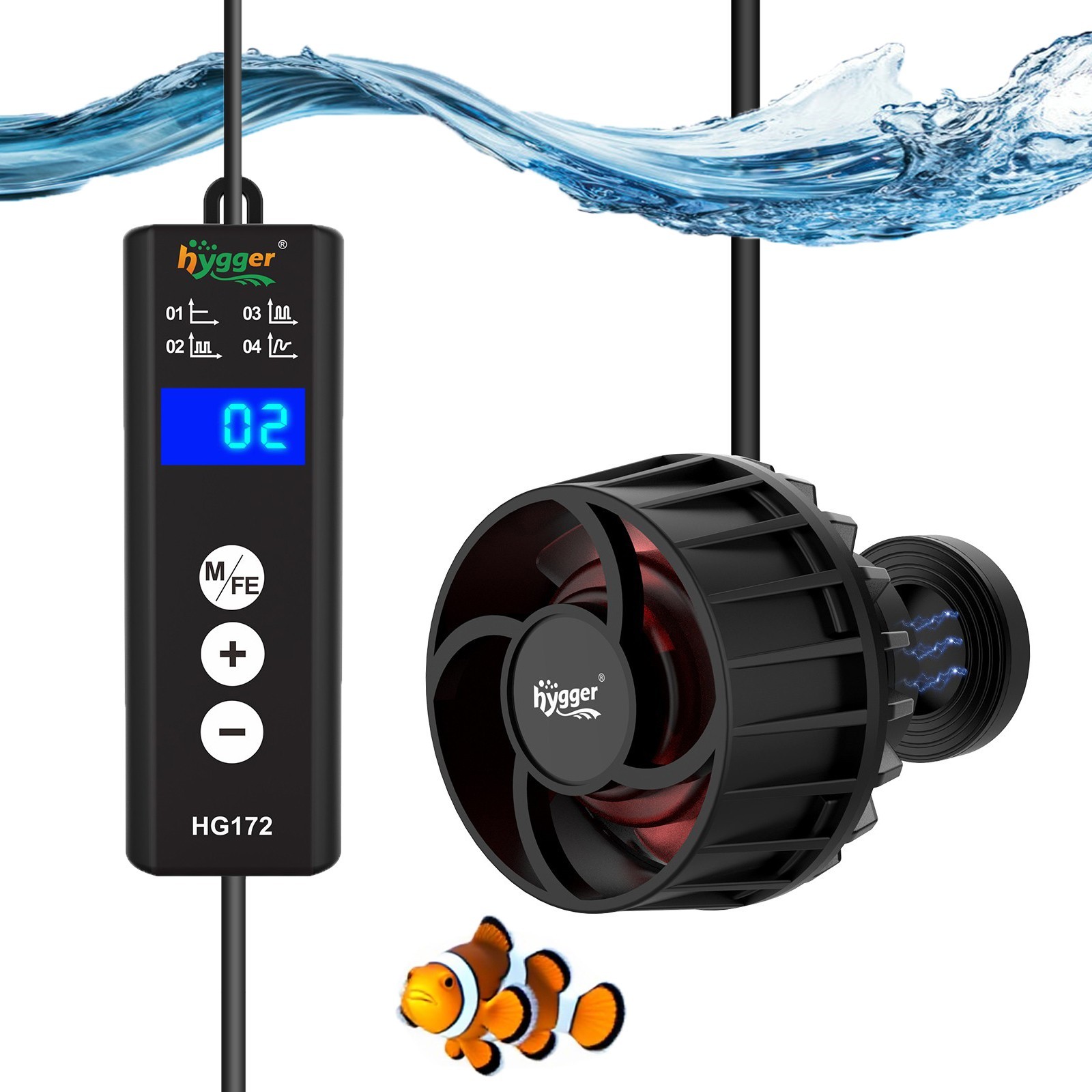 hygger 792/2114GPH Mini Aquarium Pump Wave maker Aquarium Circulation Water Pump