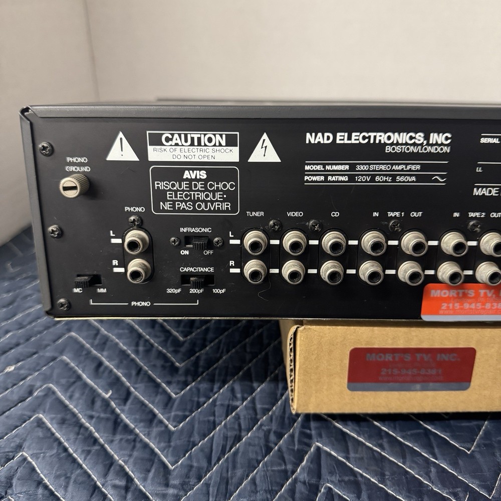 NAD 3300 INTEGRATED STEREO AMPLIFIER - SERVICED - CLEANED - TESTED