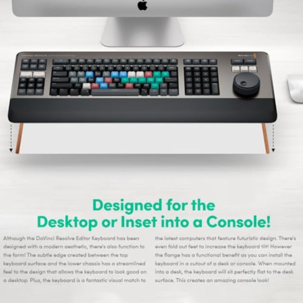Blackmagic Design DaVinci Resolve Editor Keyboard with Resolve Software
