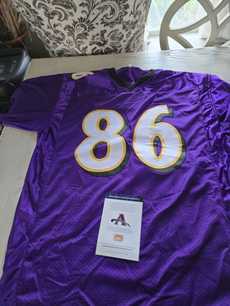 Todd Heap Autograph Custom Jersey Aaa Certificate