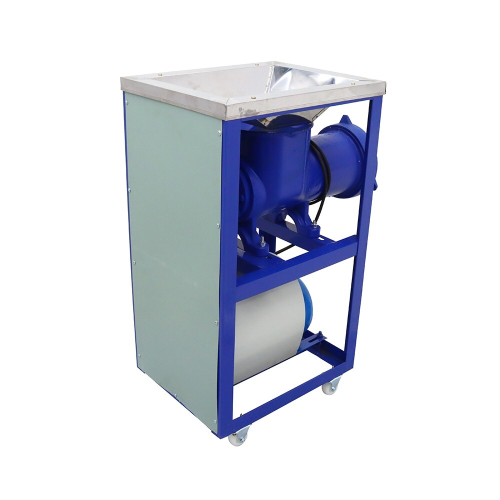 Commercial Electric Bone Crusher & Meat Grinder 220V Movable Feed Processer