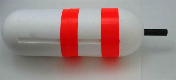 Shark Float 9" x 3" Red White