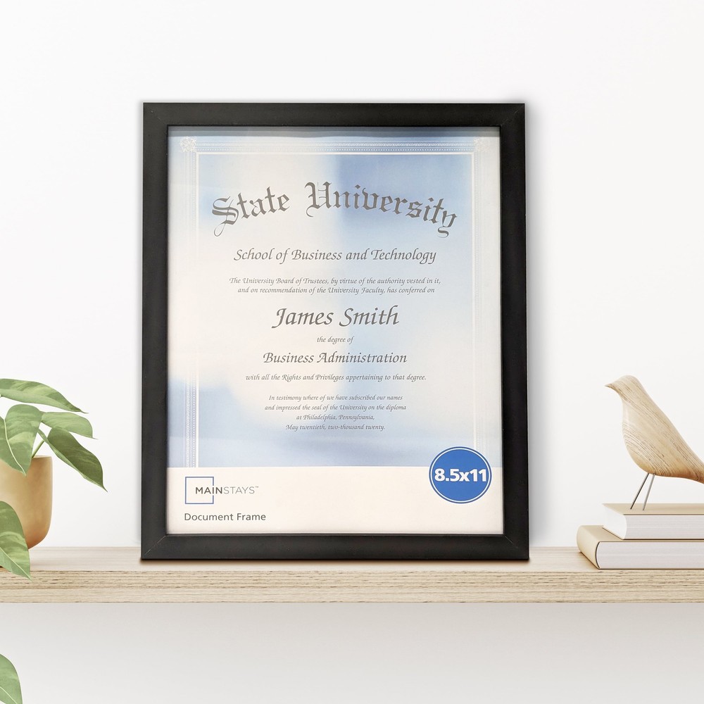 (2 pack) Mainstays 8.5x11 Document Picture Frame, Black