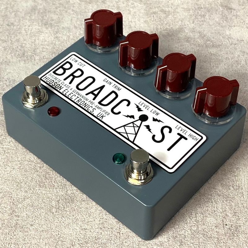 Hudson Electronics Broadcast Dual Foot Switch Preamplifier Effector Gray