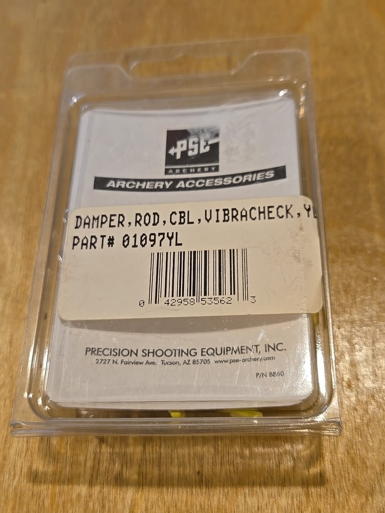 PSE Archery Cable Rod Damper, 1 pack, Yellow