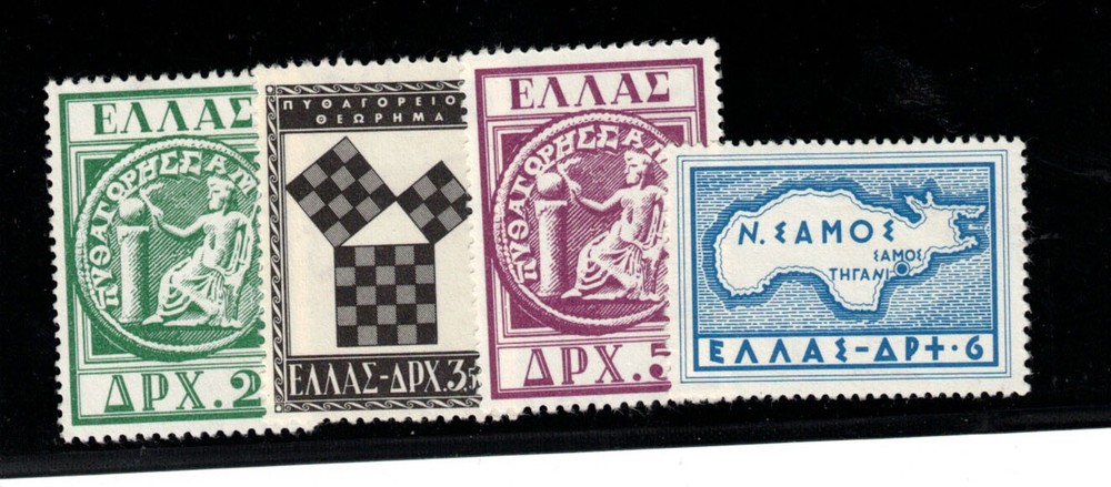 Greece #582 - #585 Very Fine Mint Lightly Hinged Set