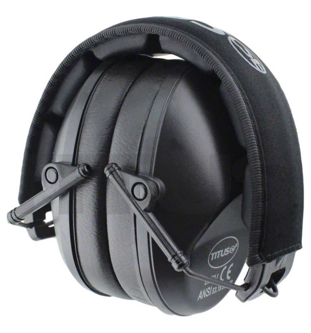 TITUS Shooting Gun Range Noise Reduction Ear Muffs High 34 NRR Protection Slim