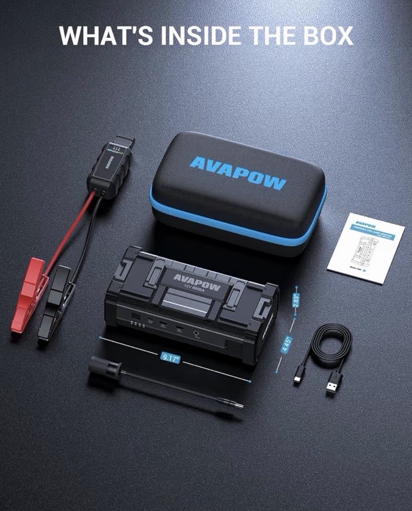Avapow Car Jump Starter 6000amp
