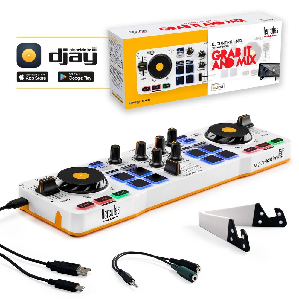 Hercules DJCONTROL-MIX DJ Controller for Smartphones & Tablets
