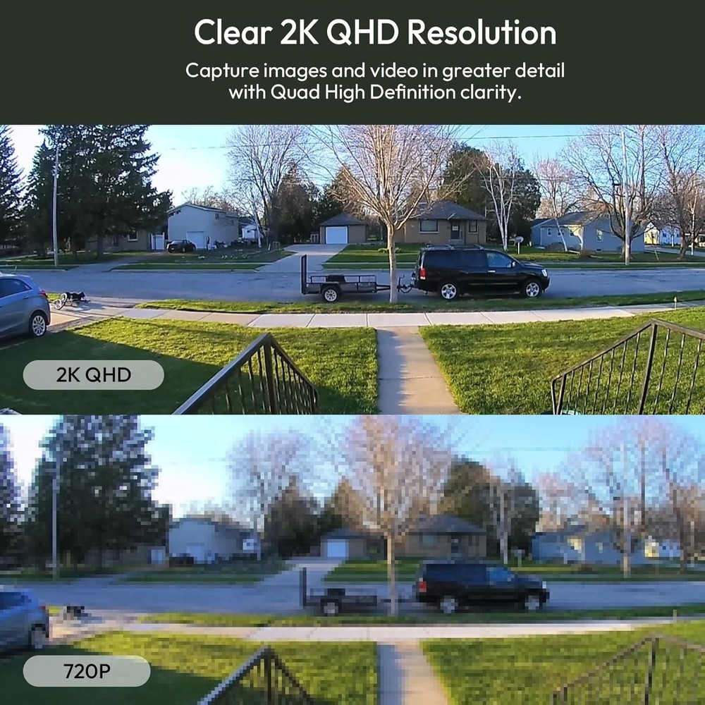 2K solar security camera outdoor camera wireless