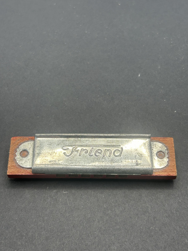 Vintage FRIEND harmonica plays great!