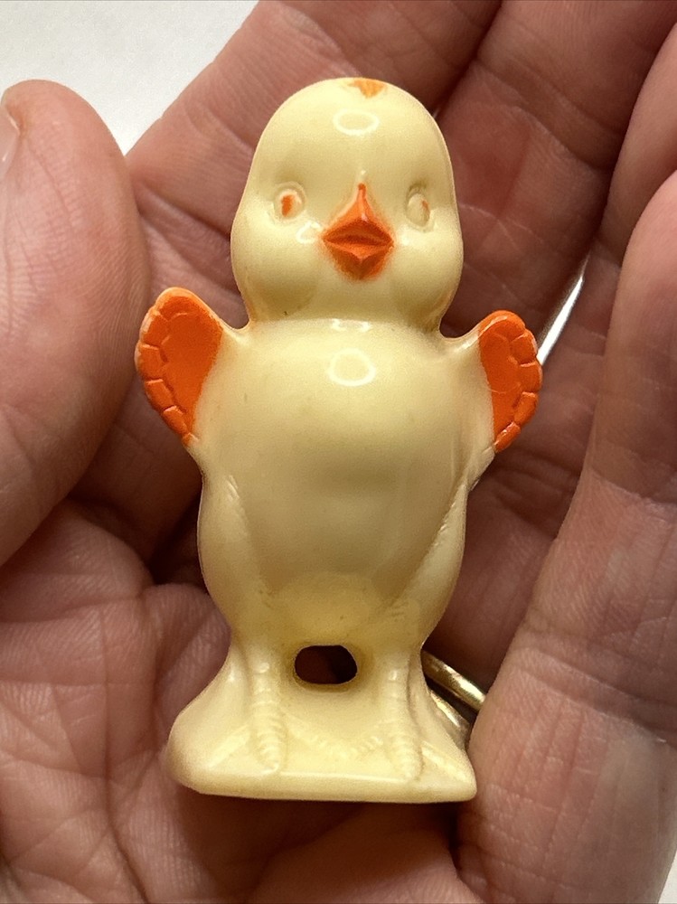 VTG 1950S KNICKERBOCKER 2” PLASTICS YELLOW MINI EASTER CHICK 4 Sold Separately