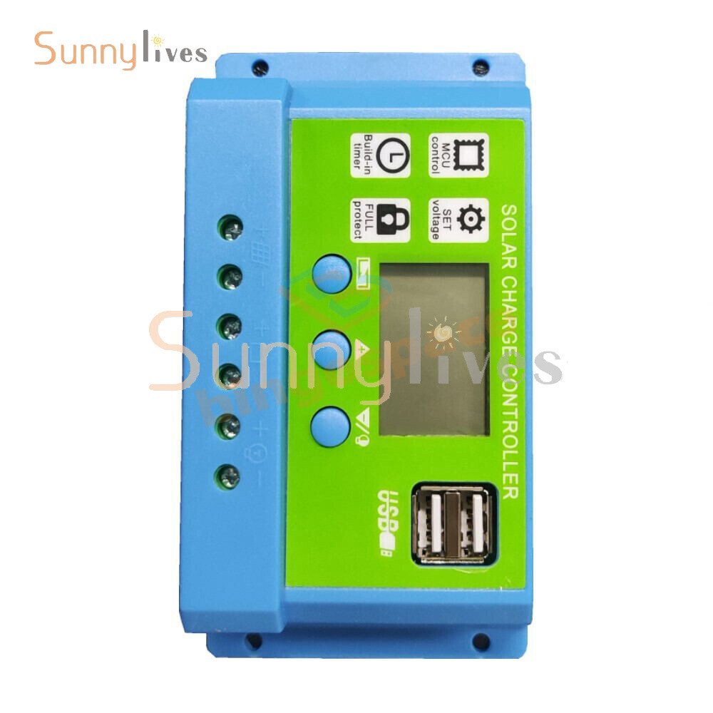 10A 20A 30A LCD display Photovoltaic Solar Charging Universal Controller
