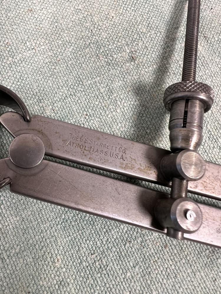 Starrett 83B-6 6" Yankee Spring Type Divider Flat Leg with Quick Spring Nut -USA