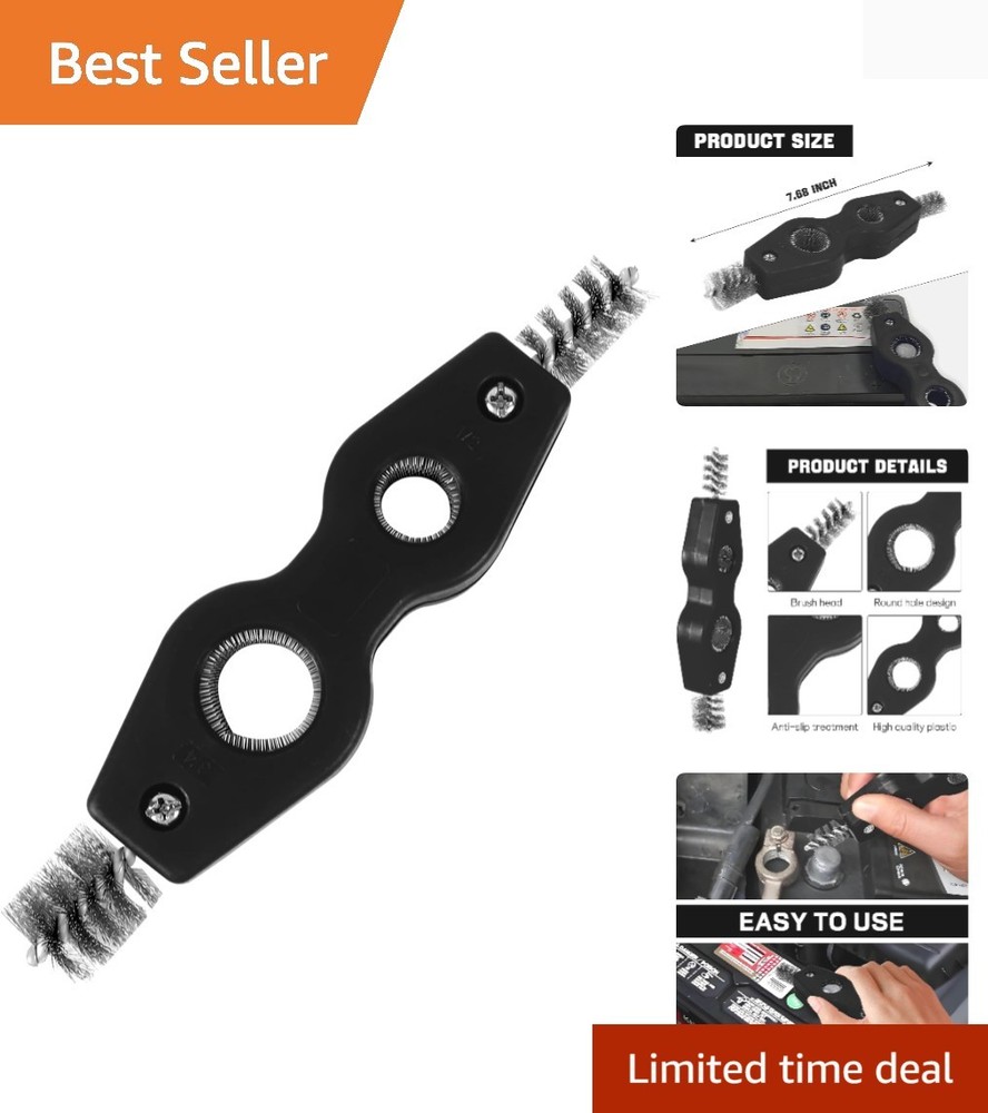 Universal Battery Terminal Cleaning Tool - 4 Functions, Rustproof Design