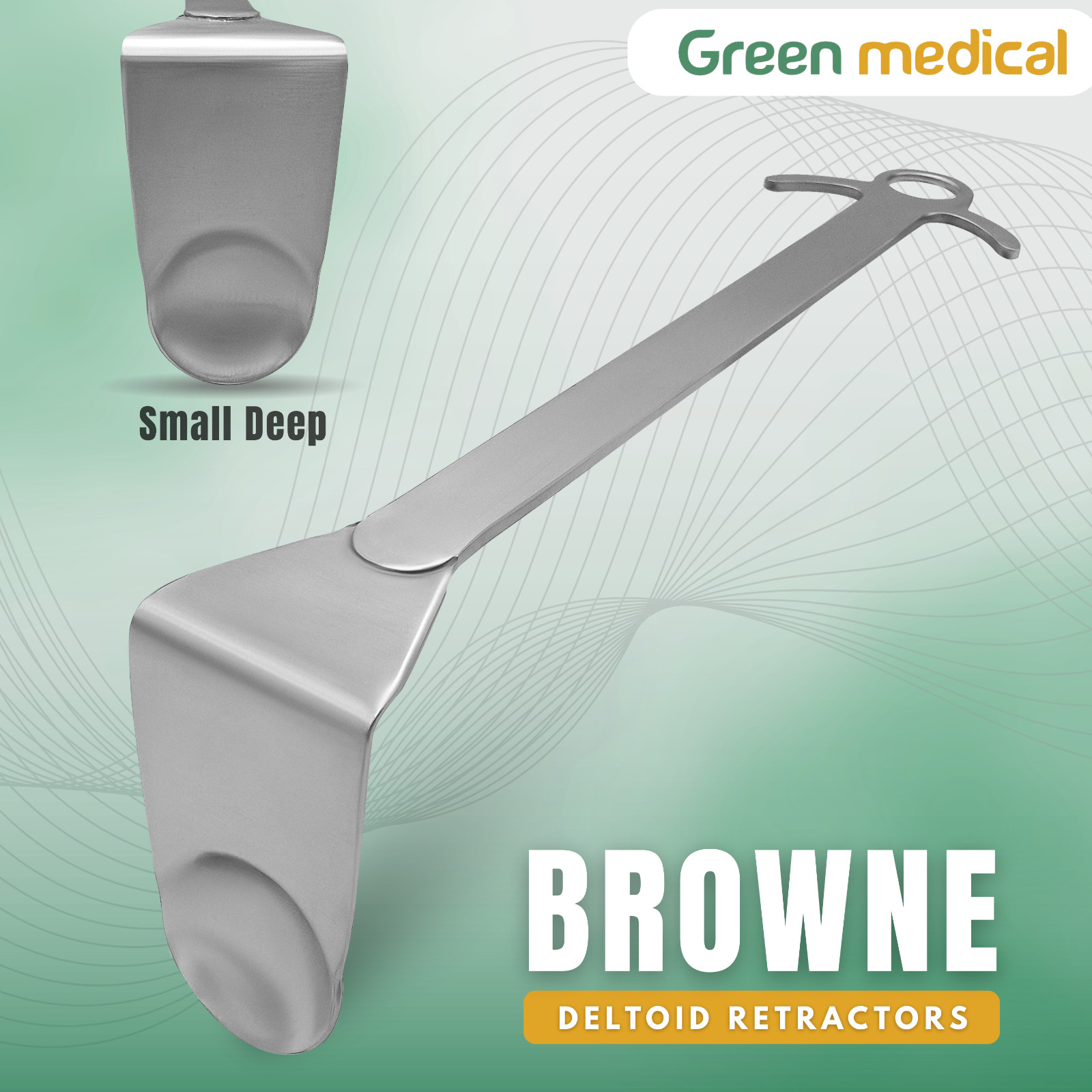Browne Deltoid Retractor Deep Small – Orthopedic Surgical Shoulder Instrument