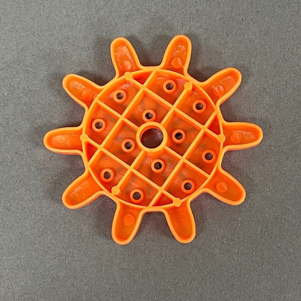Marble Mania Replacement Part Orange Black Gear #4
