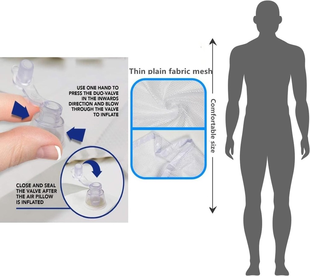 2-Pack Swimming Pool Float Hammock, Multi-Purpose Inflatable Hammock Pool Hammoc