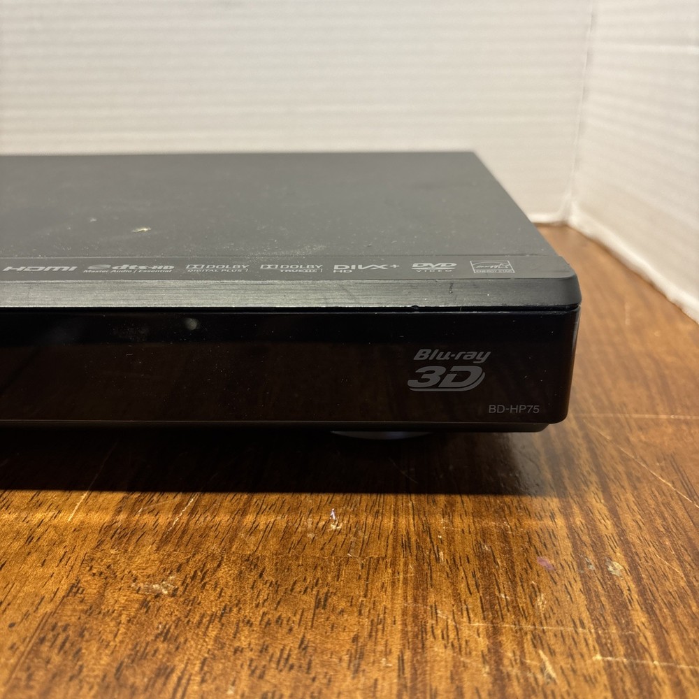 Sharp Aquos 3D Blu-Ray Disc Player BD-HP75U- Tested- No Remote