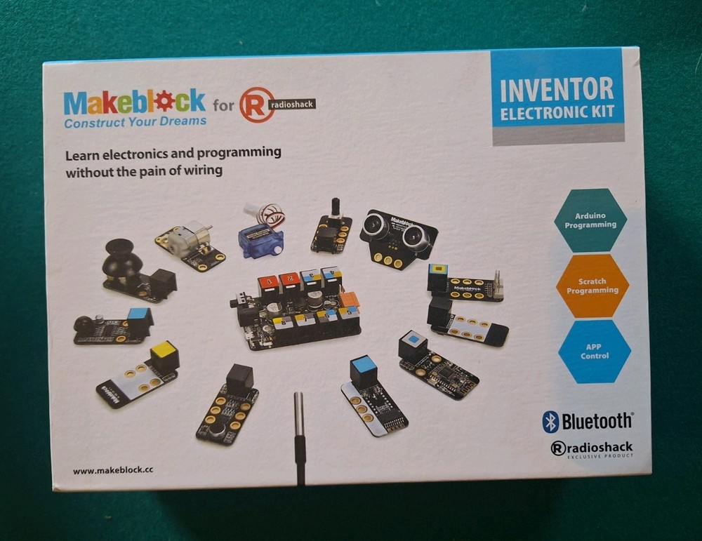 Makeblock Inventor Electronic Kit by Radio Shack, Bluetooth, New