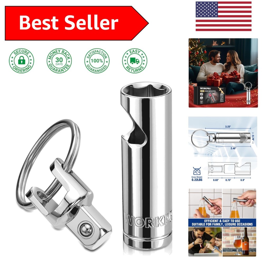Lightweight Detachable 14mm Socket with Bottle Opener - Convenient & Durable