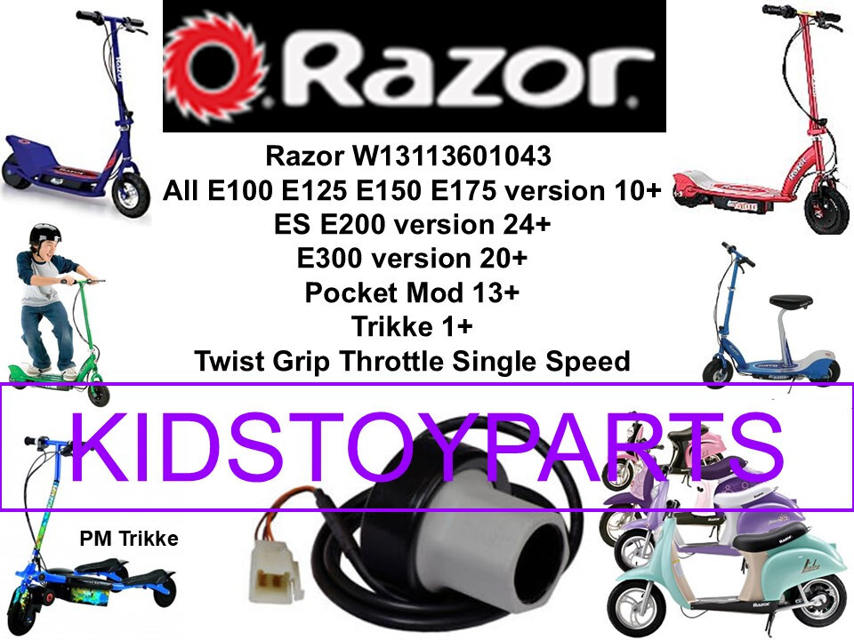 Razor E100 E125 E150 E200 E300 eSpark PM E2 Trikke Twist Grip Throttle 47" LONG