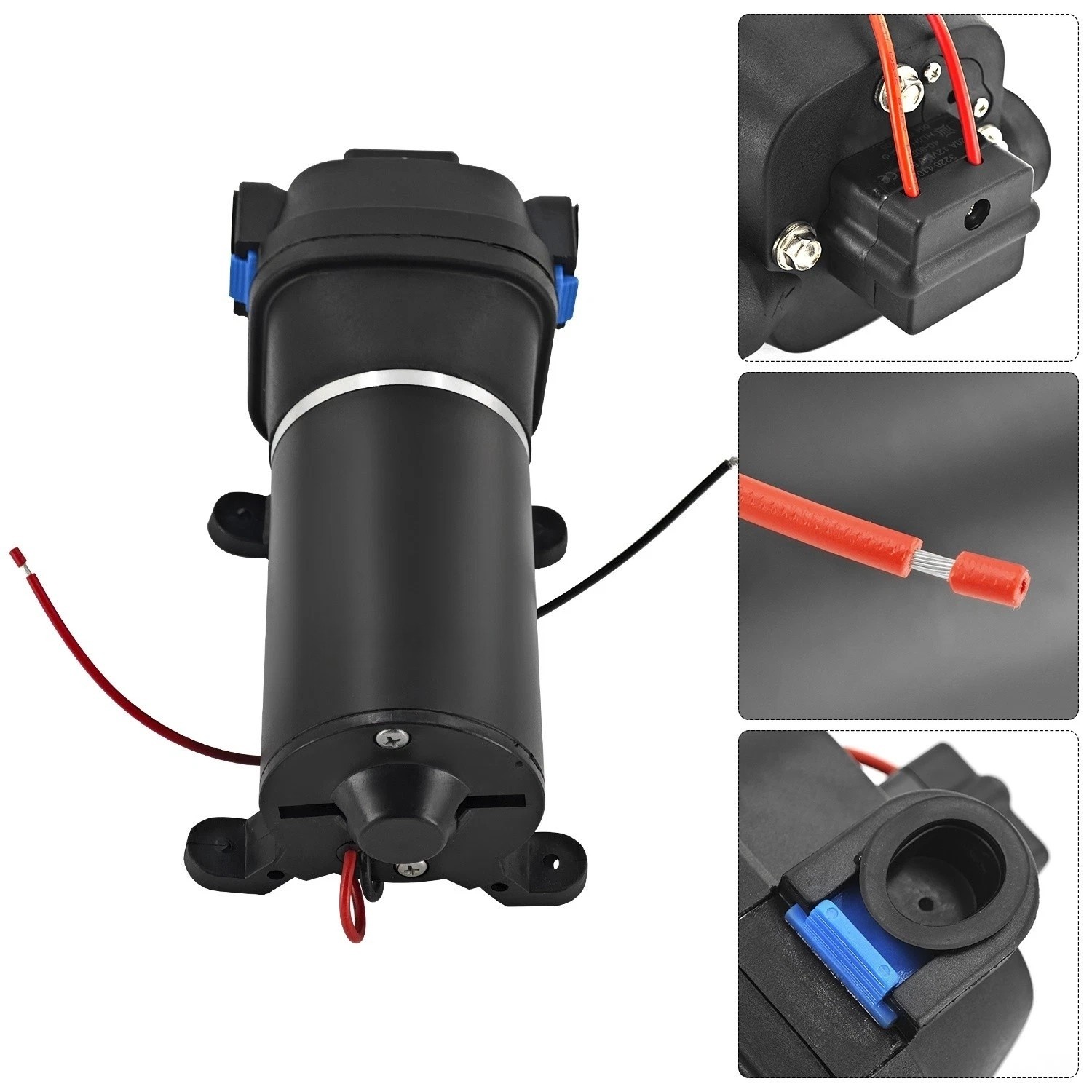 04325143A DC 12V Heavy Duty Deck Wash Pump 40 PSI 4.5 GPM For Flojet