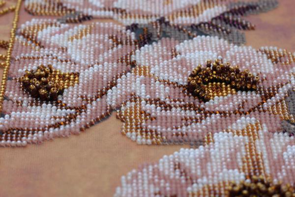 Bead embroidery kit Grisaille needlework kit Art canvas beadwork pattern