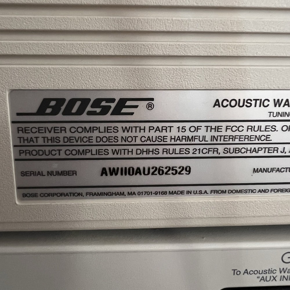BOSE Acoustic Wave Multi-disc Changer Model CD-3000