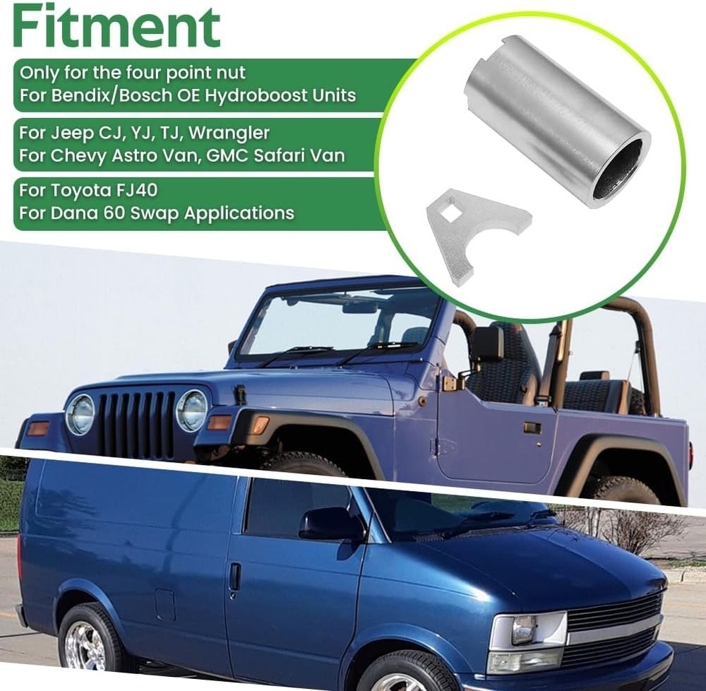 Hydroboost Socket Kit For Bendix hydroboost Large 4 Point Nut Require Welding