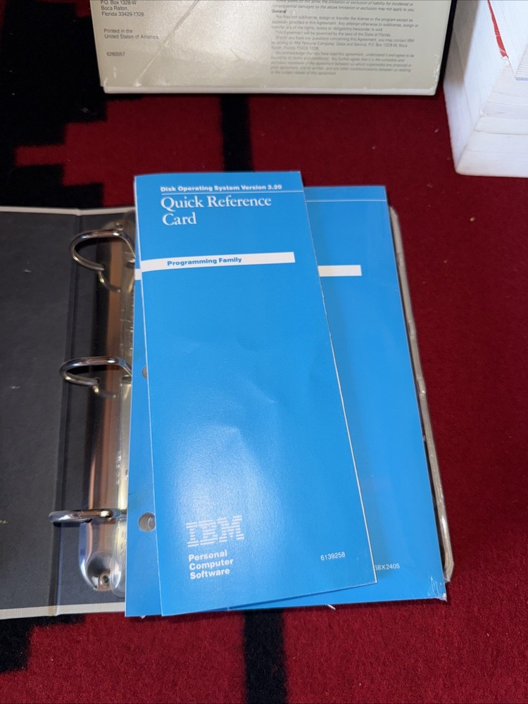 IBM Disk Operating System DOS Version 3.20 5.25" with Software & References
