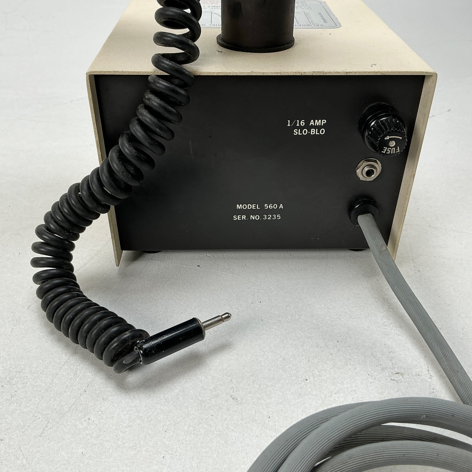 EG&G Lite-Mike 560A 561 Detector Head Optical Light Meter Photometer Powers On