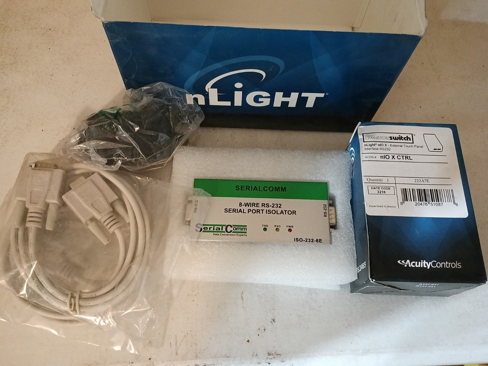 NEW ACQUITY CONTROLS NIO X KIT EXTERNAL TOUCH PANEL INTERFACE KIT RS232 CONTROL